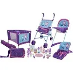 509 Crew Mermaid 21 Piece Set: Doll Stroll n Play &amp; Care Set - includes Strol...