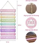 Pink Room Decor for Teen Girls Aesthetic, Cute Bedroom Wall Decor for Baby Gi...