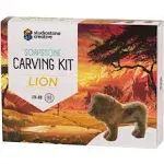 STUDIOSTONE CREATIVE DIY Arts & Crafts Carving Kit Kids Adults Lion & Elephant Sculpture Soapstone