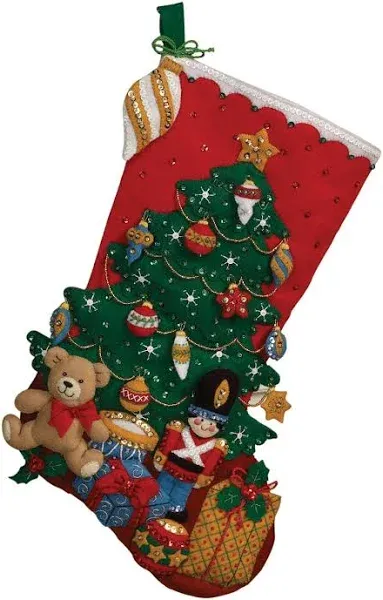 Bucilla The Finishing Touch Stocking Felt Applique Kit