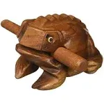 Medium 4” Wood Frog Guiro Rasp - Percussion Musical Instrument Tone Block