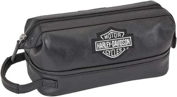 Harley-Davidso<wbr/>n Leather Toiletry Bag | Brown - 99609-BROWN