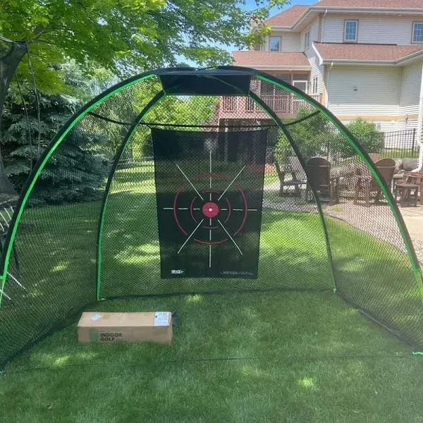 The Indoor Golf Shop 10' x 7' Rounded Golf Net with Target