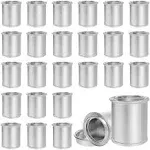 Esamploe 8 Pack Empty Metal Paint Cans with Lids,1/2 Cup