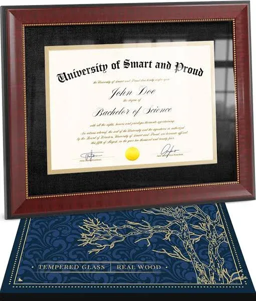 SMART&PROUD Wooden Certificate Frame