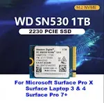 New WD SN530 1TB 2230 M.2 NVMe SSD For Microsoft surface Steam Deck