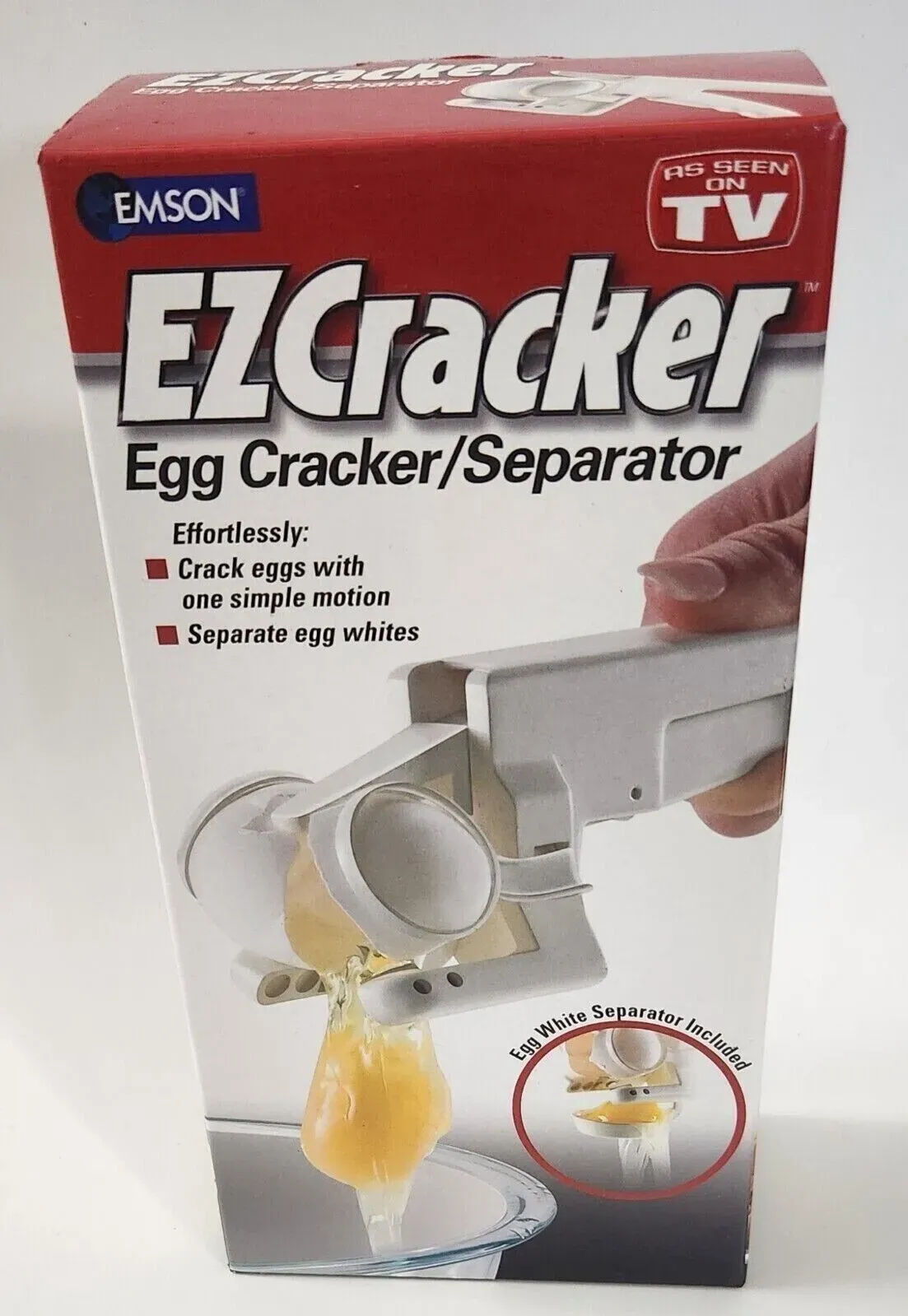 EZ-Cracker, Handheld Egg Cracker &amp; Yolk Separator, Kitchen Tool Seen On TV