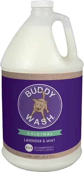 Buddy Wash Original Lavender & Mint Dog Shampoo & Conditioner (1-gal bottle)