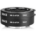 Meike MK-S-AF3A AF Auto Focus Macro Extension Tube Adapter Ring (10mm+16mm) For