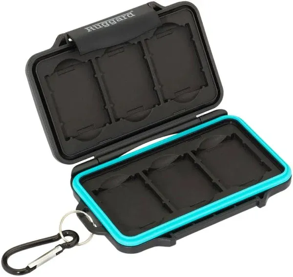 Ruggard Leda Memory Card Case for 6 XQD or CFexpress Cards (Black)