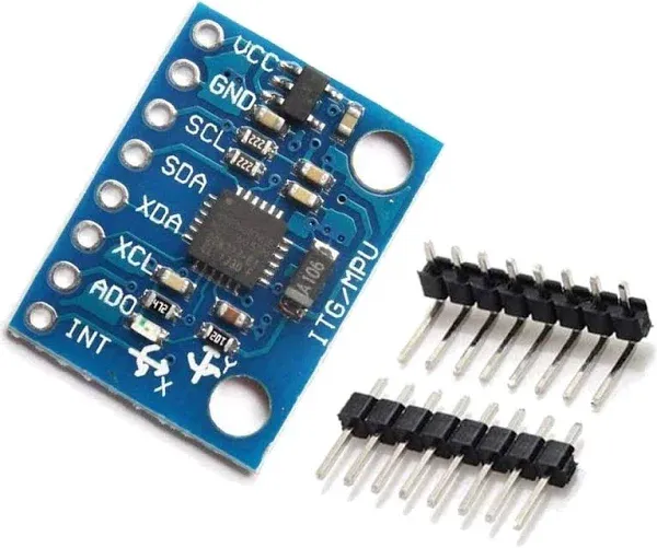 HiLetgo GY-521 MPU-6050 MPU6050 3 Axis Accelerometer Gyroscope Module 6 DOF 6-axis Accelerometer Gyroscope Sensor Module 16 Bit AD Converter Data Output IIC I2C for Arduino