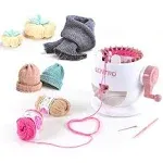 (22 Needles) - Sentro Knitting Machine, Knitting Loom Set Round Weaving Loom for Kids, Bunny Shaped Smart Weaver, Hat Sock Scarf Loom