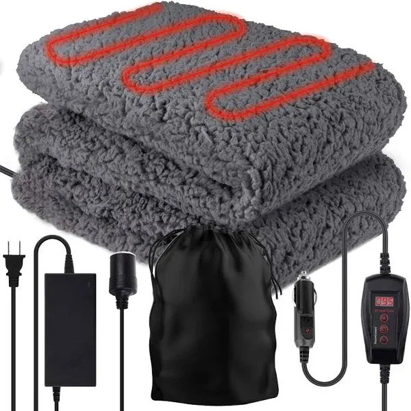 Zone Tech Sherpa Fleece Travel Blanket