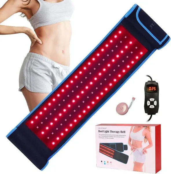 Red Light Therapy Belt Portable Infrared Pain Relief Adjustable Remote Control