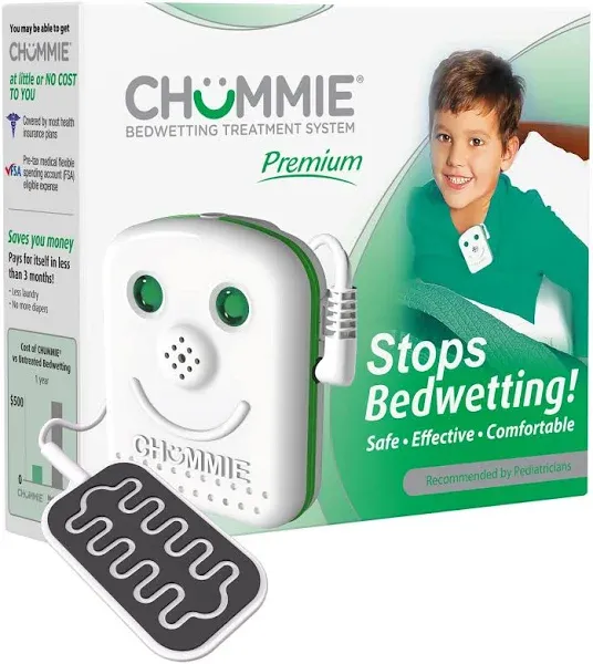 Premium Bedwetting Alarm for Deep Sleepers - Award Winning, Clinically Proven System with Loud Sounds, Bright Lights and Strong Vibrations, Blue