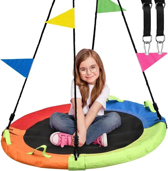 HeyZoo 40 Inch Tree Swing Saucer Flying Swing