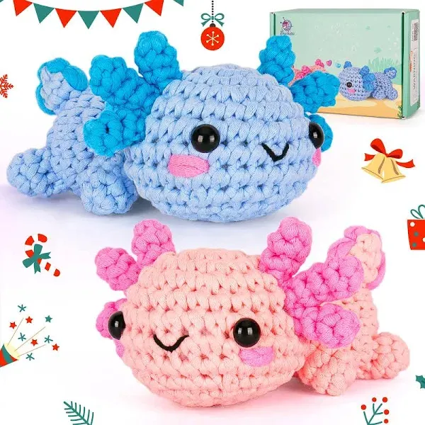 AruStar Beginner's Crochet Kit, Knitting and Sewing Patterns with Step-by-Step Video Tutorials Included