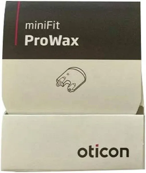 Oticon Prowax Minifit Wax Filters replacements for hearing aids (2 packs)