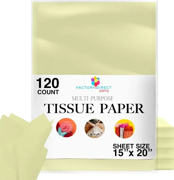 120 Sheets of Light Blue Tissue Paper - 15&#034; X 20&#034; Packing Paper Sheets for Movin