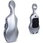 Crossrock 4/4 Cello Case Lightweight Poly Carbon Composite with Backpack,wheels