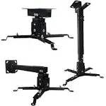 Tonalee Projector Mount Wall or Ceiling Projection Mount Bracket with Adjustable Height and Extendable Arms Mount for Home and O