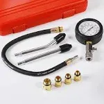 8PCS Compression Tester, Engine Compression Tester kit Professional Petrol Ga...