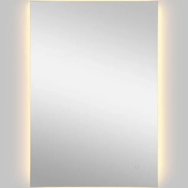 JONATHAN Y Nora 22" x 48" Rectangular Frameless Anti-Fog Aluminum Back-