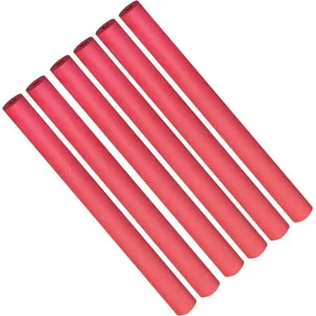 Rehabilitation Advantage Closed Cell Foam Tubing for Utensil Support, Red, 6 Count (Pack of 1)