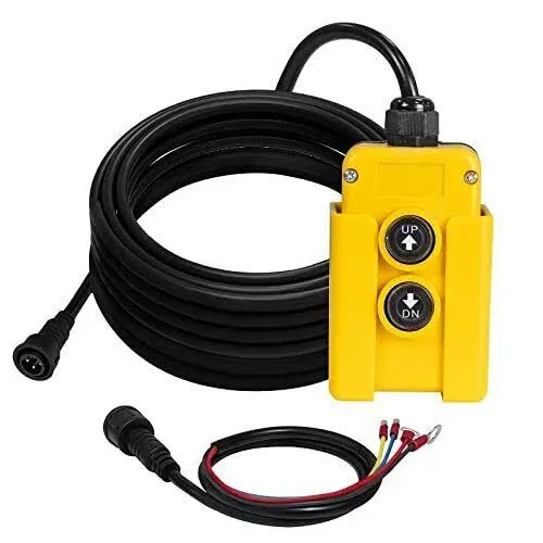 Dump Trailer Remote Control Switch 4 Wires Fit For Double-Acting Hydraulic Pump