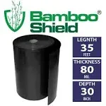 Bamboo Shield - 35 Feet Long x 30 inch x 80 Mil - Bamboo Root Barrier/Water Barrier