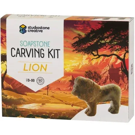 Studiostone Creative Lion Soapstone Carving Kit