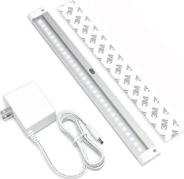  Hand Wave Activated Under Cabinet LED Lighting Kit, 12 inch Cool White (6000K)