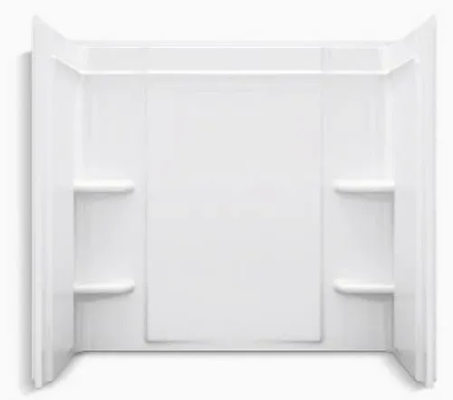 Sterling 71374100 Ensemble 55&#034; x 60&#034; x 30&#034; Vikrell Shower Wall - White