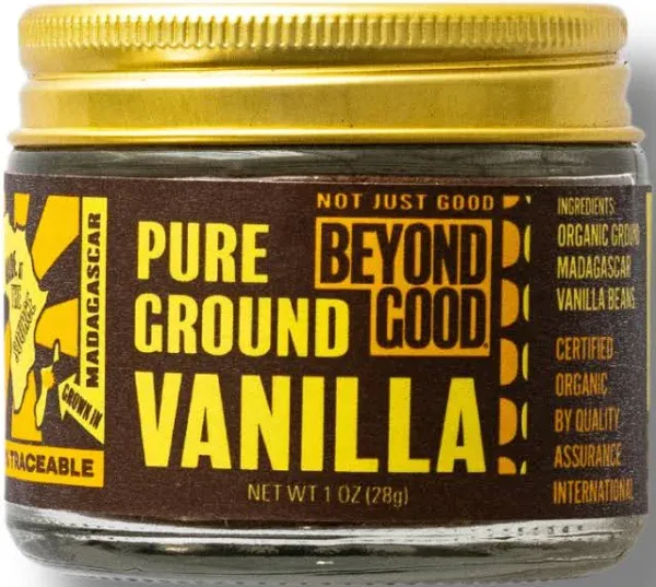 Pure Ground Vanilla Powder | Pure Madagascar Grade A Ground Vanilla Beans for Bakers, Chefs, Ice Cream Makers, and Home Cooks | Beyond Good Vanilla…