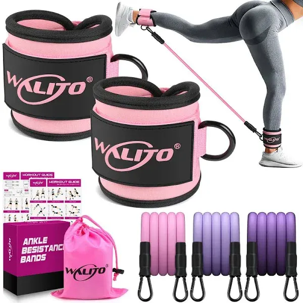 WALITO Ankle Resistance Bands with Cuffs