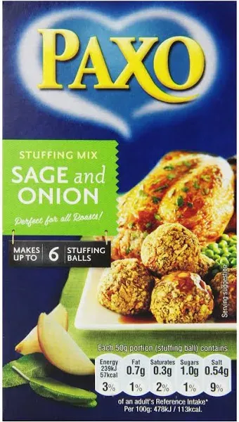 Paxo Sage Onion Stuffing