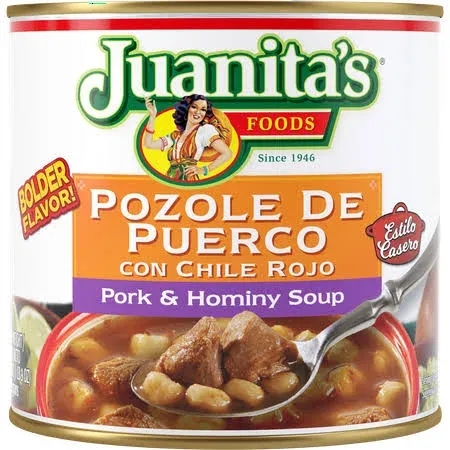 Juanita's Foods Pozole Pork and Hominy Soup - 29.5 oz can