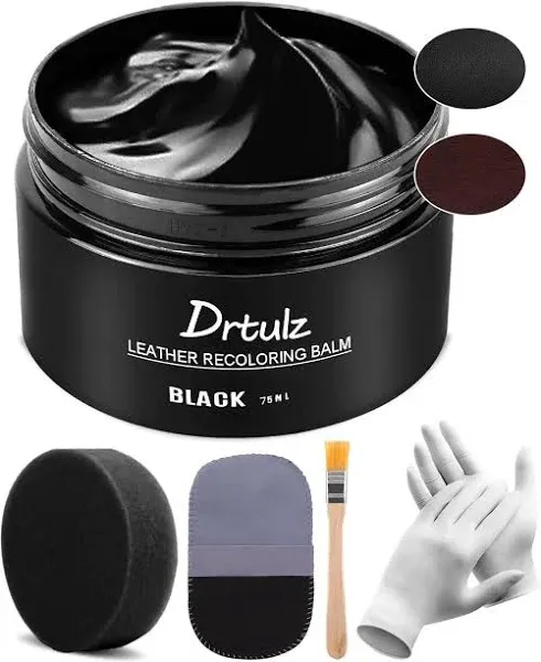 Black Leather Recoloring Balm, Leather Color Restorer Conditioner, Leather Re...