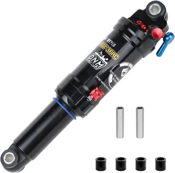 DNM Damping 3 System Mountain Bike Air Rear Shock Rebound/Lock Out/Air Pressure Adjustable AL 7005 Shark/AL 6061 Shock Body