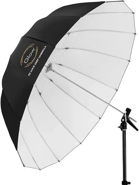 Glow Easy Lock X-Large Deep White Fiberglass Umbrella (65")