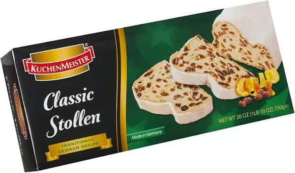 KuchenMeister Classic Stollen with Fruits Box, 26.4 oz