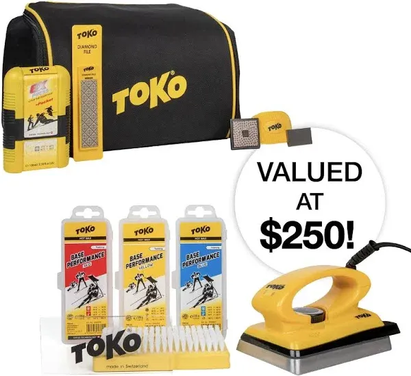 Toko T8 All-Inclusive Ski and Snowboard Wax Kit