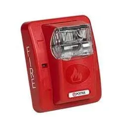 Potter Electric HS-24WR Wall Mount Horn Strobe with Selectable Candela