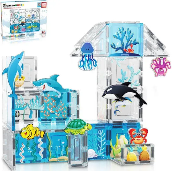 PicassoTiles Aquarium Theme Set