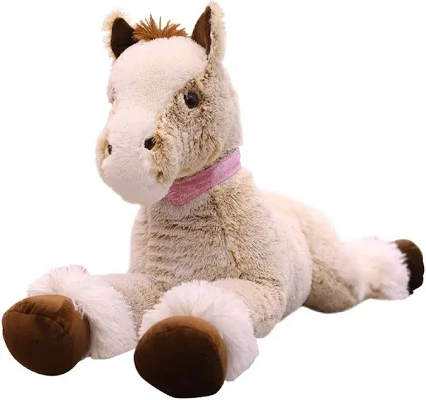 Large Horse Stuffed Animal Plush Toy,Giant Pony Unicorn Plush Doll Gifts for Kids,Valentines,Christmas 35.4"