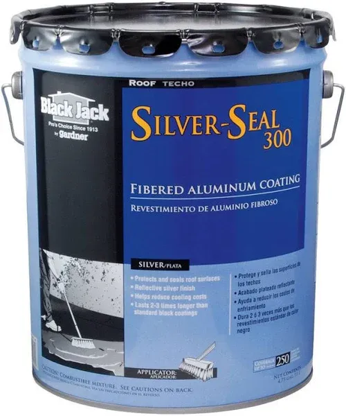 Black Jack Silver-Seal 300 Fibered Aluminum Roof Coating