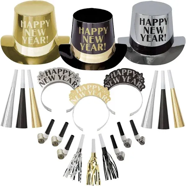 Happy New Year Opulent Affair Party Kit for 100 People | Party Expert