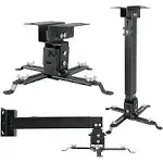 Projector Mount, Universal Projector Ceiling/Wall Mount Black with Extendable