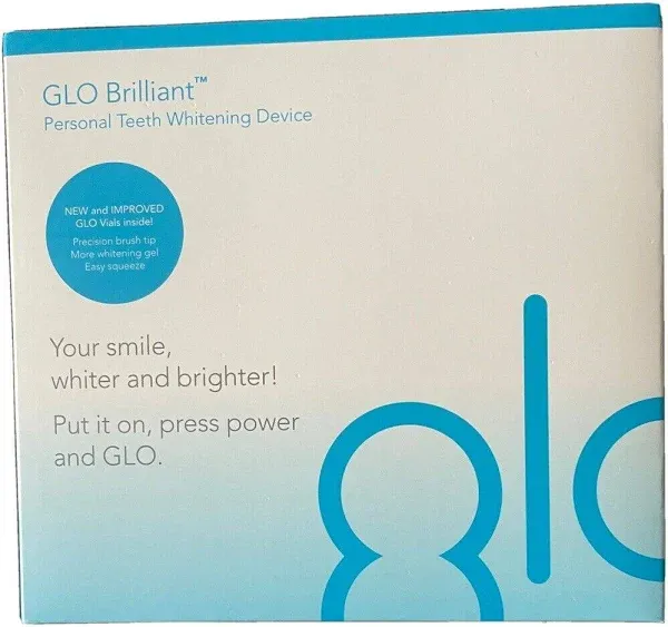 GLO Science GLO Brilliant 3 Pack Teeth Whitening Gel Treatment Kit for Fast