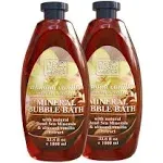 Dead Sea Collection Almond Vanilla Bubble Bath for Women and Men with Dead Sea Salt - Nourishing and Moisturizing Skin - Pack of 2 (67.6 fl.oz)